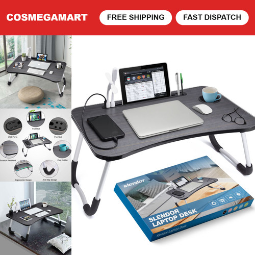 Foldable lap desk with - lap, cup